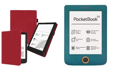 Чехол CRAYTON для PocketBook Mini PB515 – стиль, защита, цвет Bordo