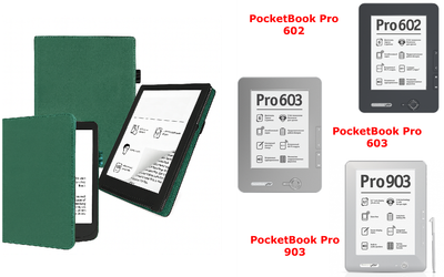 Чохол CRAYTON для PocketBook Pro 602, 603, 903 — стиль, захист, колір Green