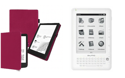 Чехол CRAYTON для Qumo Libro II HD – стиль, защита, цвет Hot Pink