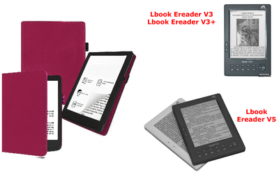 Чехол CRAYTON для Lbook Ereader V3, V3+, V5 – стиль, защита, цвет Hot Pink