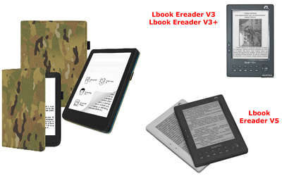 Чехол CRAYTON для Lbook Ereader V3, V3+, V5 – стиль, защита, цвет Multikam