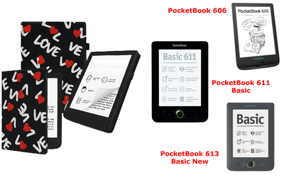 Чехол CRAYTON для PocketBook 606, 611, 613 – стиль, защита, цвет Love