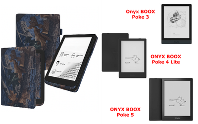 Чехол CRAYTON для Onyx BOOX Poke 3, Poke 4 Lite, Poke 5 – стиль, защита, цвет Hrab