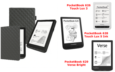 Чехол CRAYTON для PocketBook 626, 628, 629 – стиль, защита, цвет Karos Gray
