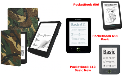 Чехол CRAYTON для PocketBook 606, 611, 613 – стиль, защита, цвет Saxara