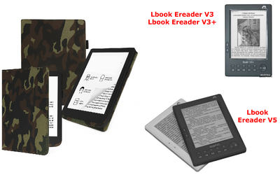 Чехол CRAYTON для Lbook Ereader V3, V3+, V5 – стиль, защита, цвет Xaki TM