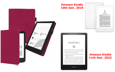 Чехол CRAYTON для Amazon Kindle 10th Gen. 2019, 11th Gen. 2022 – стиль, защита, цвет Hot Pink