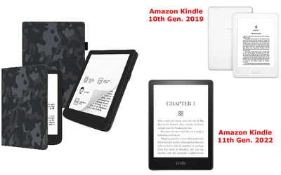 Чехол CRAYTON для Amazon Kindle 10th Gen. 2019, 11th Gen. 2022 – стиль, защита, цвет Xaki Winter