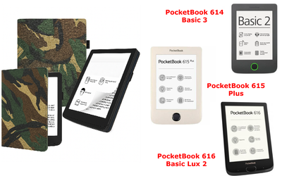 Чехол CRAYTON для PocketBook 614, 615, 616 – стиль, защита, цвет Saxara