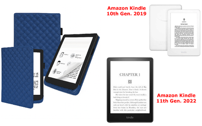 Чехол CRAYTON для Amazon Kindle 10th Gen. 2019, 11th Gen. 2022 – стиль, защита, цвет Karos Blue