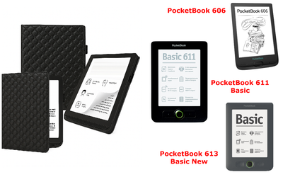Чехол CRAYTON для PocketBook 606, 611, 613 – стиль, защита, цвет Karos Black
