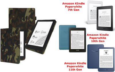 Чехол CRAYTON для Amazon KIndle Paperwhite 7th Gen, 10th Gen, 11th Gen – стиль, защита, цвет Xaki TM