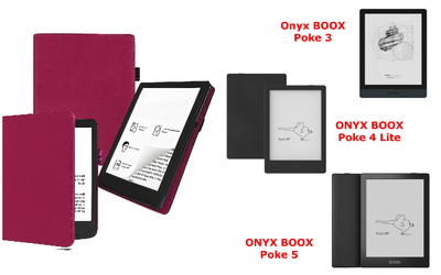 Чехол CRAYTON для Onyx BOOX Poke 3, Poke 4 Lite, Poke 5 – стиль, защита, цвет Hot Pink