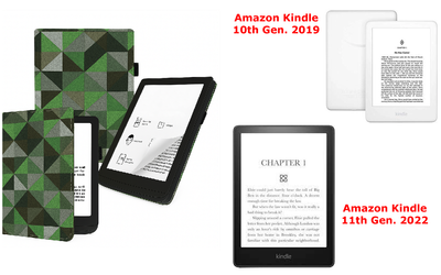 Чехол CRAYTON для Amazon Kindle 10th Gen. 2019, 11th Gen. 2022 – стиль, защита, цвет Feshn-Green