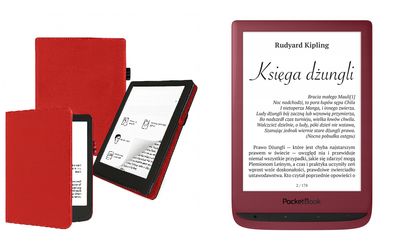 Чехол CRAYTON для PocketBook Touch Lux 5 – стиль, защита, цвет Red