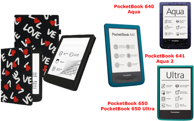 Чехол CRAYTON для PocketBook 640, 641, 650, 650 Ultra – стиль, защита, цвет Love