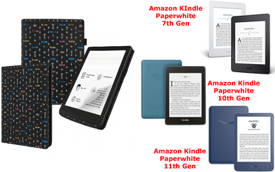 Чехол CRAYTON для Amazon KIndle Paperwhite 7th Gen, 10th Gen, 11th Gen – стиль, защита, цвет Fashn-Black
