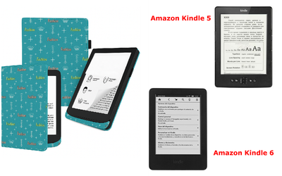 Чохол CRAYTON для Amazon Kindle 5, Amazon Kindle 6 — стиль, захист, колір Feshn-Bue