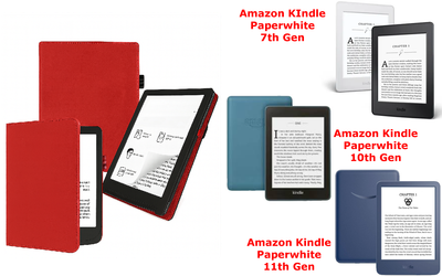 Чохол CRAYTON для Amazon KIndle Paperwhite 7th Gen, 10th Gen, 11th Gen — стиль, захист, колір Red
