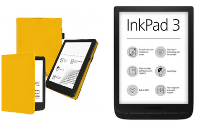 Чехол CRAYTON для Pocketbook Inkpad 3 PB740 – стиль, защита, цвет Yellow
