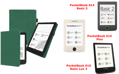 Чохол CRAYTON для PocketBook 614, 615, 616 — стиль, захист, колір Green