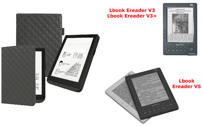 Чохол CRAYTON для Lbook Ereader V3, V3+, V5 — стиль, захист, колір Karos Gray