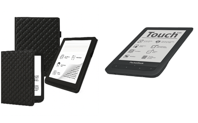 Чехол CRAYTON для PocketBook Touch Lux 623 – стиль, защита, цвет Karos Black