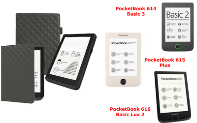 Чехол CRAYTON для PocketBook 614, 615, 616 – стиль, защита, цвет Karos Gray