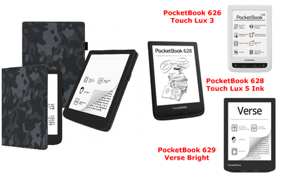 Чехол CRAYTON для PocketBook 626, 628, 629 – стиль, защита, цвет Xaki Winter