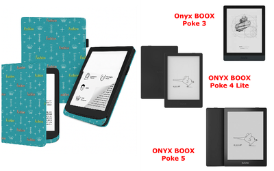 Чехол CRAYTON для Onyx BOOX Poke 3, Poke 4 Lite, Poke 5 – стиль, защита, цвет Feshn-Bue