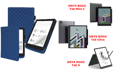 Чехол CRAYTON для ONYX BOOX Tab Mini C, Tab Ultra, Tab X – стиль, защита, цвет Karos Blue