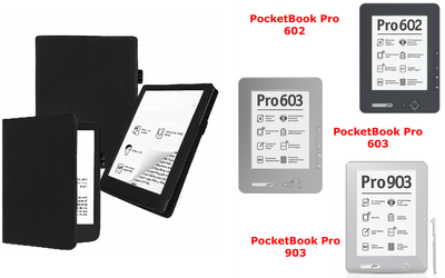 Чехол CRAYTON для PocketBook Pro 602, 603, 903 – стиль, защита, цвет Black