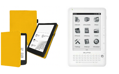 Чехол CRAYTON для Qumo Libro II HD – стиль, защита, цвет Yellow
