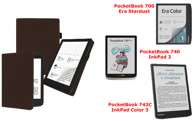 Чехол CRAYTON для PocketBook 700, 740, 743 – стиль, защита, цвет Braun