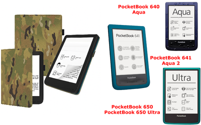 Чехол CRAYTON для PocketBook 640, 641, 650, 650 Ultra – стиль, защита, цвет Multikam