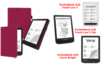 Чехол CRAYTON для PocketBook 626, 628, 629 – стиль, защита, цвет Hot Pink