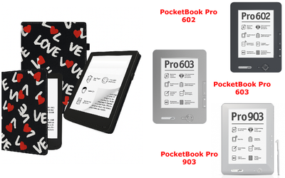 Чехол CRAYTON для PocketBook Pro 602, 603, 903 – стиль, защита, цвет Love