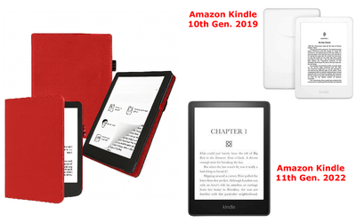 Чехол CRAYTON для Amazon Kindle 10th Gen. 2019, 11th Gen. 2022 – стиль, защита, цвет Red
