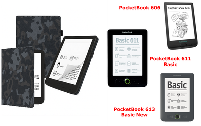 Чехол CRAYTON для PocketBook 606, 611, 613 – стиль, защита, цвет Xaki Winter