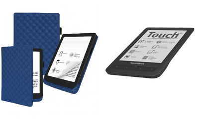 Чохол CRAYTON для PocketBook Touch Lux 623 — стиль, захист, колір Karos Blue