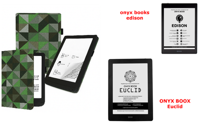 Чехол CRAYTON для onyx books edison, Euclid – стиль, защита, цвет Feshn-Green