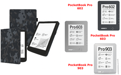 Чохол CRAYTON для PocketBook Pro 602, 603, 903 — стиль, захист, колір Xaki Winter