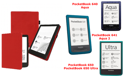Чохол CRAYTON для PocketBook 640, 641, 650, 650 Ultra — стиль, захист, колір Red