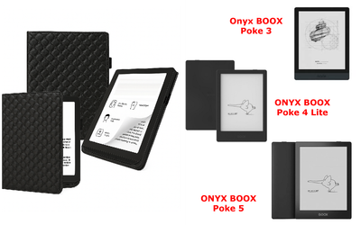 Чехол CRAYTON для Onyx BOOX Poke 3, Poke 4 Lite, Poke 5 – стиль, защита, цвет Karos Black