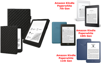 Чехол CRAYTON для Amazon KIndle Paperwhite 7th Gen, 10th Gen, 11th Gen – стиль, защита, цвет Karos Black