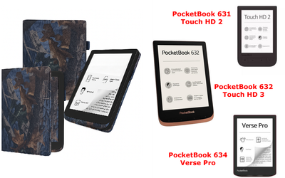 Чехол CRAYTON для PocketBook 631, 632, 634 – стиль, защита, цвет Hrab