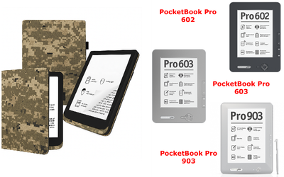 Чохол CRAYTON для PocketBook Pro 602, 603, 903 — стиль, захист, колір Pixel M14
