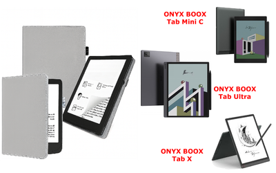 Чохол CRAYTON для ONYX BOOX Tab Mini C, Tab Ultra, Tab X — стиль, захист, колір Silver