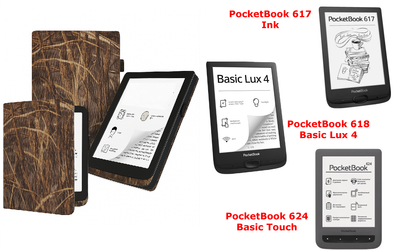 Чехол CRAYTON для PocketBook 617, 618, 624 – стиль, защита, цвет Kamush