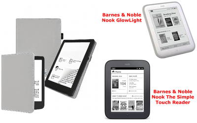 Чехол CRAYTON для Barnes & Noble Nook GlowLight, The Simple Touch Reader – стиль, защита, цвет Silver